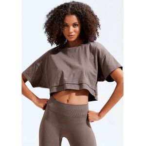 Lascana Shirt met korte mouwen met kastige snit en lagen-look