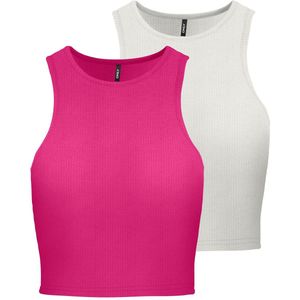 Only Crop-top ONLBELIA S/L CROP TOP CS JRS 2PACK (set, 2-delig)
