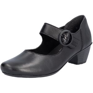 Pumps - Zwart - Klittenbandsluiting - Trechterhak