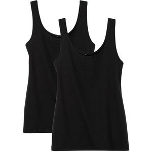 Blousetops - Zwart - Ronde Hals - Mouwloos