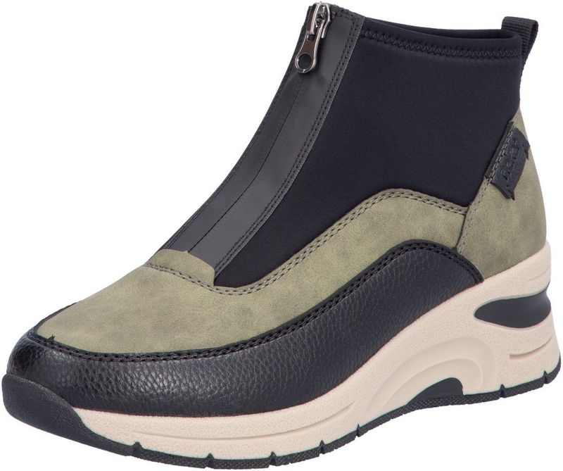 Rieker Sneakers , vrijetijdsschoen, high top sneaker, enkellaars met modieuze loopzool