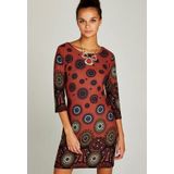 Apricot tricotjurk »Daisy Wheel Border Print Tunic«