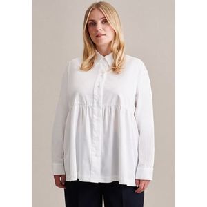 seidensticker Overhemdblouse Zwarte roos Lange mouwen kraag uni