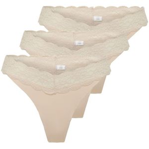 Only Tanga ONLCHLOE LACE S.S THONG 3-PACK ACC (set, 3 stuks)