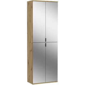 INOSIGN Schoenenkast Trondheim, Hoogte 193 cm, 4 Spiegelduren, 9 Vakken, 7 Planken