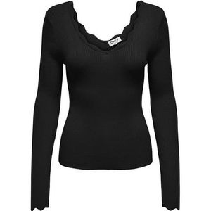 Only Trui met V-hals ONLJULIE LIFE LS RIB V-NECK CC KNT