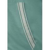 Bench. Capuchonsweatvest met gestreepte boorden en glansprint, loungewear, loungepak