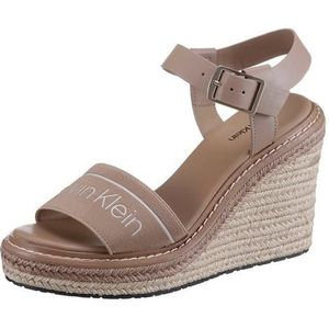 Calvin Klein Sandaaltjes WIRA 5C *I met raffia beklede sleehak