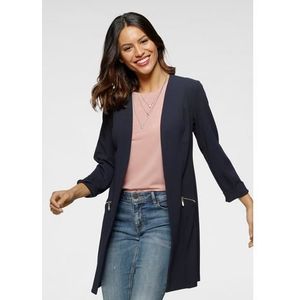 Laura Scott Lange blazer met ritssluitingen