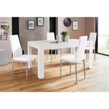my home eethoek Lynn160/Brooke Tafel met 4 stoelen (set, 5-delig)