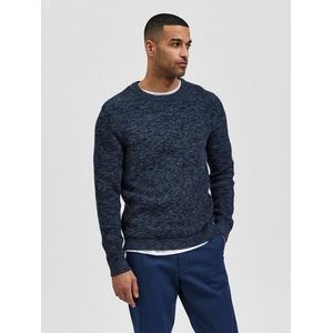 SELECTED HOMME Trui met ronde hals SLHVINCE LS KNIT BUBBLE CREW NECK NOOS