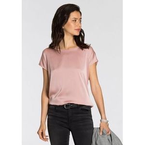 Laura Scott Overhemdblouse van satijn en jersey