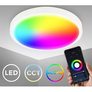 B.K.Licht - Slimme LED Plafondlamp - met app bediening - dimbaar - WiFi - instelbare kleurtemperatuur - Ø27cm
