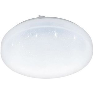 EGLO Frania-s - LED-plafondlamp - Ø28 cm - 1-lichts - wit/kristaleffect