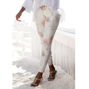 Lascana 7/8 jeggings met bloemenprint