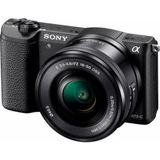SONY Alpha ILCE5100L-systeemcamera, 16-50 mm zoom, incl tas, 32GB SD-kaart
