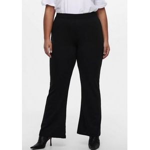 ONLY CARMAKOMA High Waist Flared Broek CARPEVER Zwart