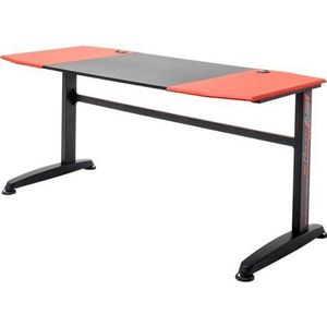 MCA furniture Gamingtafel McRacing Game Desk mcRacing, zwart/rood-zwart
