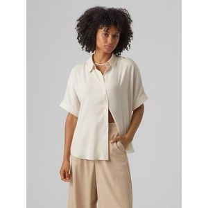 Vero Moda Blouse met korte mouwen VMKATRINE S/S OVERSIZED SHIRT WVN NOOS