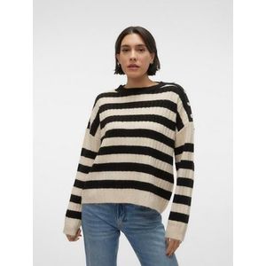 Vero Moda Trui met ronde hals VMELYA LS O-NECK BUTTON PULLOVER GA BOO