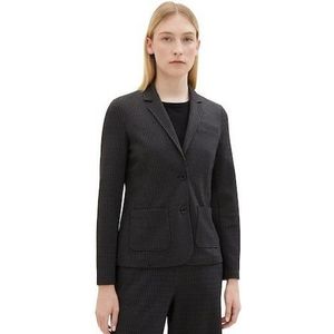 Tom Tailor Korte blazer met klein ruitmotief