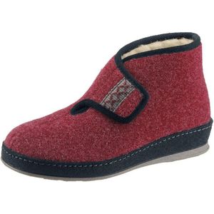 Bordeaux Pantoffels - Textiel - Klittenbandsluiting - Breed G