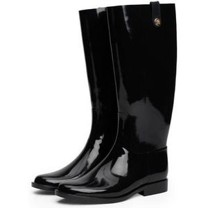 Tommy Hilfiger Laarzen TH STUD RUBBER LONG RAINBOOT gummlaarzen, hoge laarzen, instaplaarzen met th-logo-niet