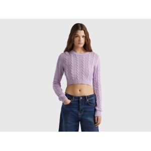 United Colors of Benetton Trui met ronde hals cropped