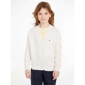 Tommy Hilfiger Vest MIX TEXTURED CARDIGAN Kinderen tot 16 jaar met logostiksel