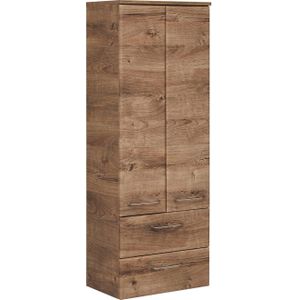 Badstuber - Eiken Ribbeck - Badkamermeubel - Glanzend Chroom - Eiken Ribbeck/Wit