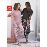 Vivance Dreams Pyjama met bloemenprint (4-delig, Set van 2)