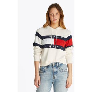 TOMMY JEANS Capuchontrui TJW CENTER FLAG HOOD SWEATER EXT