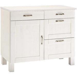Home affaire Onderkast Alby Breedte 100 cm, 1 deur, 4 laden