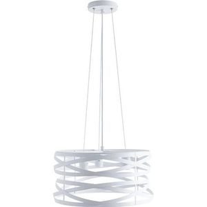 Paco Home Hanglamp Shannon Hanglamp eetkamer eettafellamp metaal mand Ø 40cm 3 fittingen