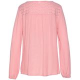 Lascana Crêpe-blouse met geborduurde oogjes, damesblouse, losse pasvorm