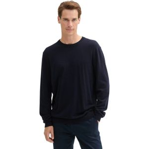 Tom Tailor Trui met ronde hals met gerecycled kasjmier