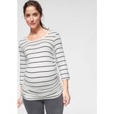 NEUN MONATE Zwangerschapsshirt met aanrimpeling