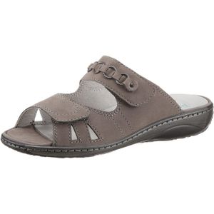 Waldläufer Slippers Garda , sleehak, zomerschoen, pantoffels met juwelenapplicatie, wijdte g