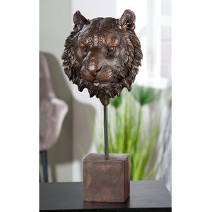 Casablanca by Gilde Decoratief figuur Tijger antiek (1 stuk)