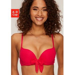 Vivance Push-up-bh ANNA met beugel en vrouwelijke strik aan de voorkant, sexy lingerie