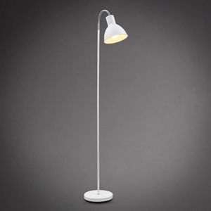 B.K.Licht Staande lamp BK_ST1196 Vloerlamp, draaibaar, retro, metaal, E27 fitting (1 stuk)