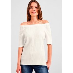 Cecil Gekreukte blouse met aangerimpelde hals