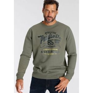 Man's World Sweatshirt met borstprint