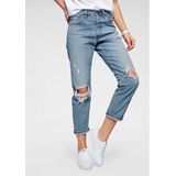 Levi's® destroyed jeans 501 Verkort model met destroyed-effecten