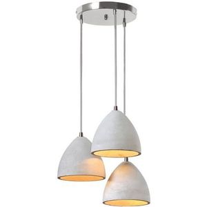 SalesFever Hanglamp Thea 3x lampenkappen van beton