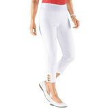 Classic Basics broek in kuitlengte met aan de binnenkant rondom elastische band