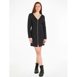 Calvin Klein Blousejurk LONG SLEEVE ZIPPED MINI DRESS