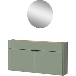 GERMANIA Halmeubelset Ameca Multifunctionele kast en spiegel, geringe diepte, ideaal voor smalle gangen (set, 2-delig)