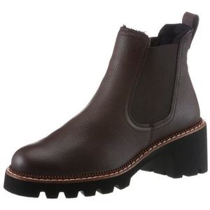 Paul Green Chelsea-boots winter ankle boots, block heel, with profile sole