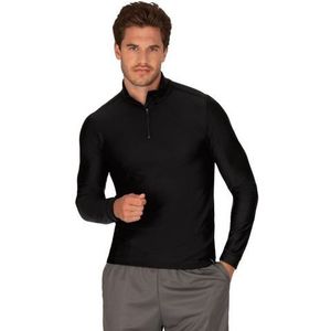 Trigema Sweatshirt TRIGEMA sportshirt met lange mouwen en ritssluiting